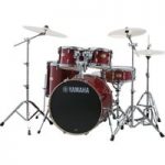 Yamaha Stage Custom 22″ 5 Piece Shell Pack w/ Hardware Cranberry Red