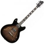 Hagstrom Viking Deluxe Baritone Semi-Hollow Guitar Cosmic Blackburst