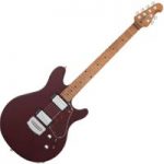 Music Man Valentine Electric Guitar Roasted Maple Neck Trans Maroon