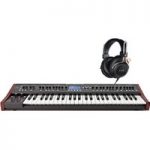 Behringer DeepMind 12 Synthesizer With Fostex TR90 Headphones