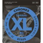 DAddario ECG25 12-52 Chromes Flat Wound Electric Guitar Strings