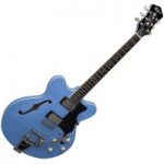 Hofner Verythin Limited Edition Bigsby Electric Guitar Power Blue