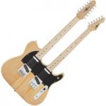 Knoxville Double Neck Guitar by Gear4music Natural