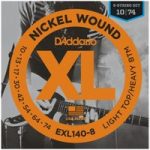 DAddario EXL140-8 Nickel Wound Light Top/Heavy Bottom 8-String 10-74
