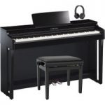 Yamaha CLP 625 Digital Piano Package Polished Ebony