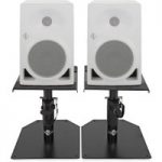 Neumann KH120AW Active Studio Monitor Pair White with Monitor Stands