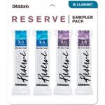 DAddario Reserve Clarinet Reed Sampler Pack Strength 2.5 and 3