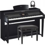 Yamaha CVP 701 Clavinova Digital Piano Pack Polished Ebony