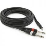 Stereo Minijack – Mono Jack (x2) Cable 3m