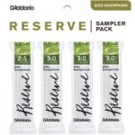 DAddario Reserve Alto Sax Reed Sampler Pack 2.5 3 and 3+