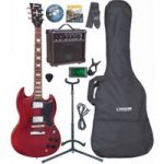 Encore E69 Electric Guitar Outfit Cherry Red