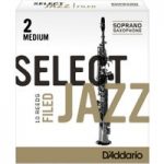 Daddario Select Jazz Filed Soprano Saxophone Reeds 2M 10 Pack