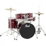 Pearl Roadshow 5 Piece Fusion Drum Kit Red Wine