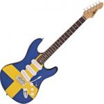 LA Electric Guitar by Gear4music Swedish Flag