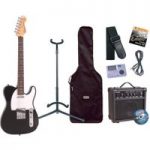 Encore Electric Guitar Outfit Gloss Black