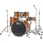 Pearl EXL Export Lacquer 22 Rock Drum Kit Honey Amber