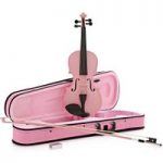 Student 4/4 Violin Pink by Gear4music