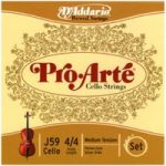 DAddario Pro-Arte Cello 4/4 Scale Medium Tension Set