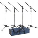 4 Boom Mic Stand and Bag Pack by Gear4music