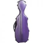 Hidersine Polycarbonate Violin Gourd Case Brushed Purple – Box Opened