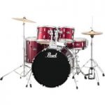 Pearl Roadshow 5 Piece American Fusion Drum Kit Red Wine